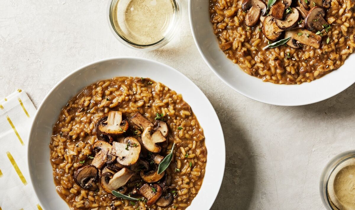 فطيرة ريزوتو الفطر Wild Mushroom Risotto