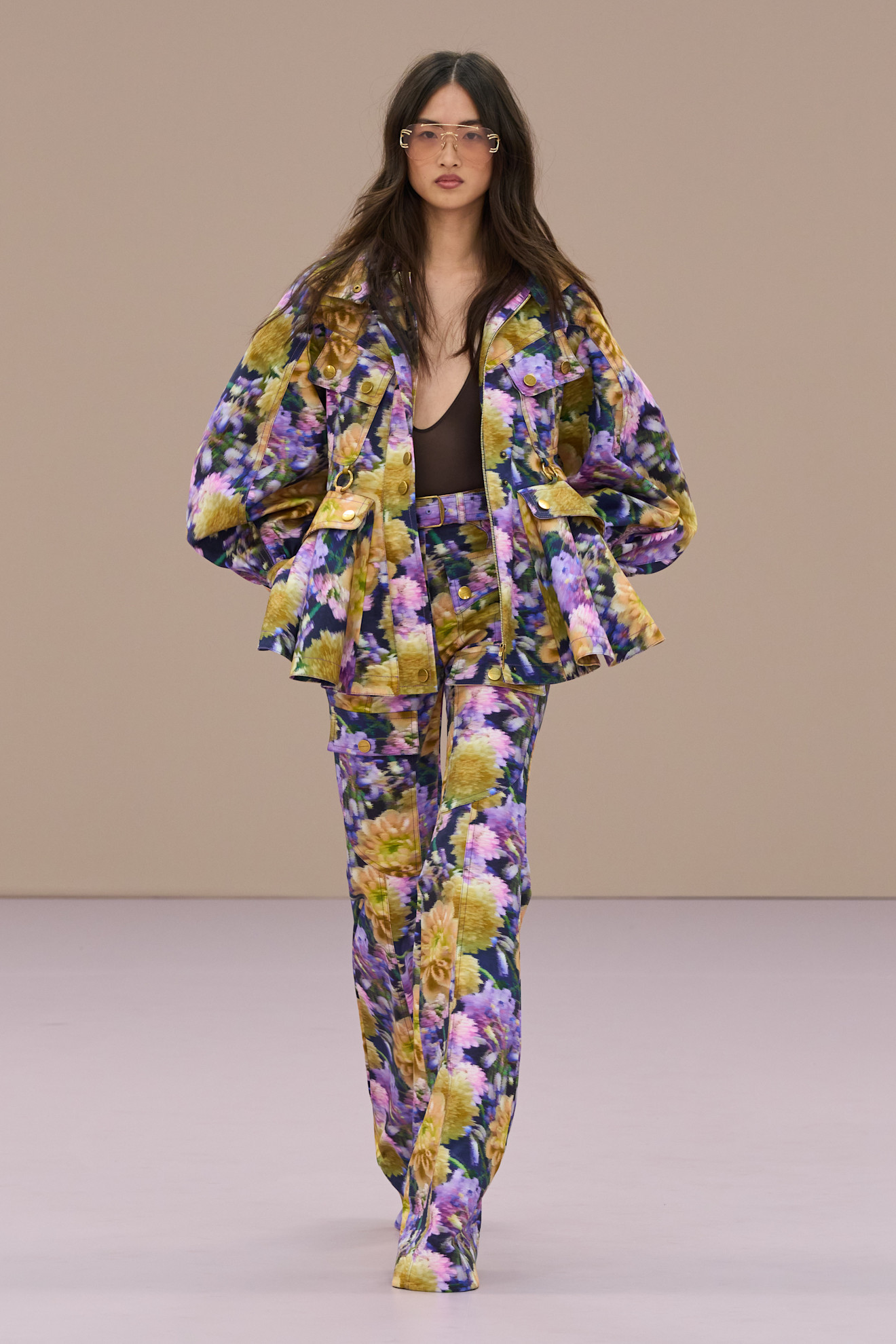 Zimmermann البدلة المطبعة بالورود من