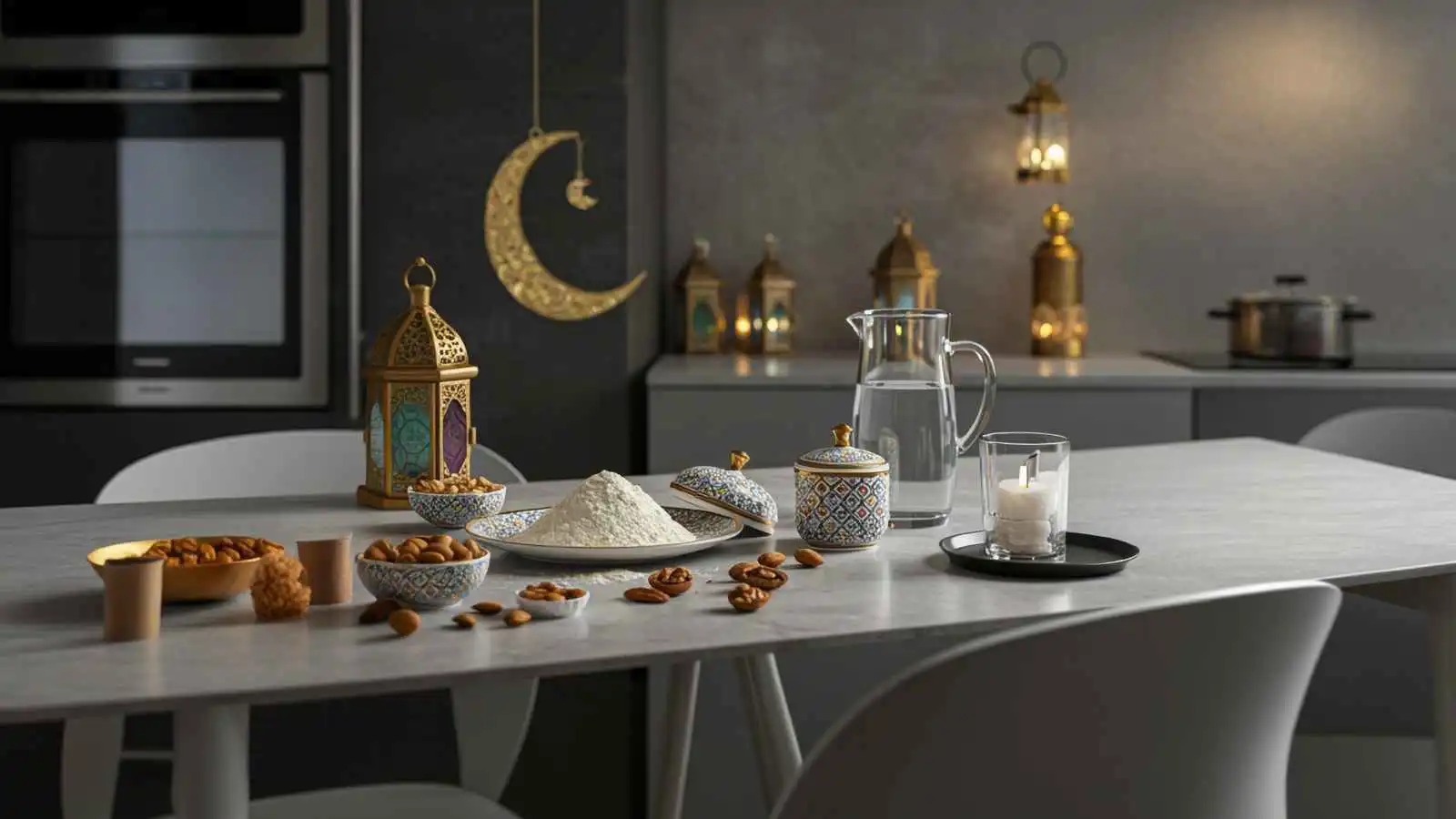 قدّمي الطعام بأناقة مع صواني وقوارير مياه مميزة