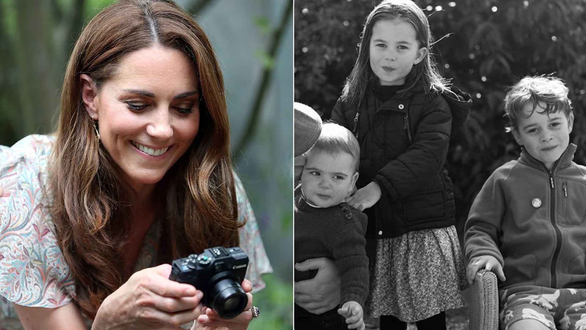 غالباً ما تلتقط كيت صوراً رسمية لأطفالها بنفسها