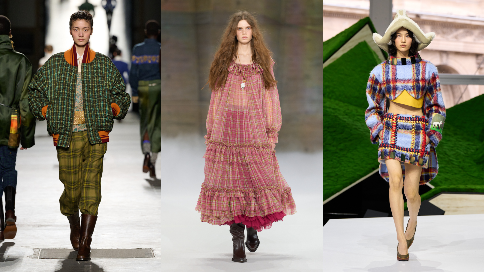 الكاروهات الملونة