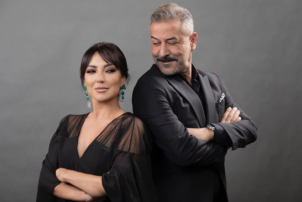 أمل عرفة وزوجها السابق عبد المنعم العمايري