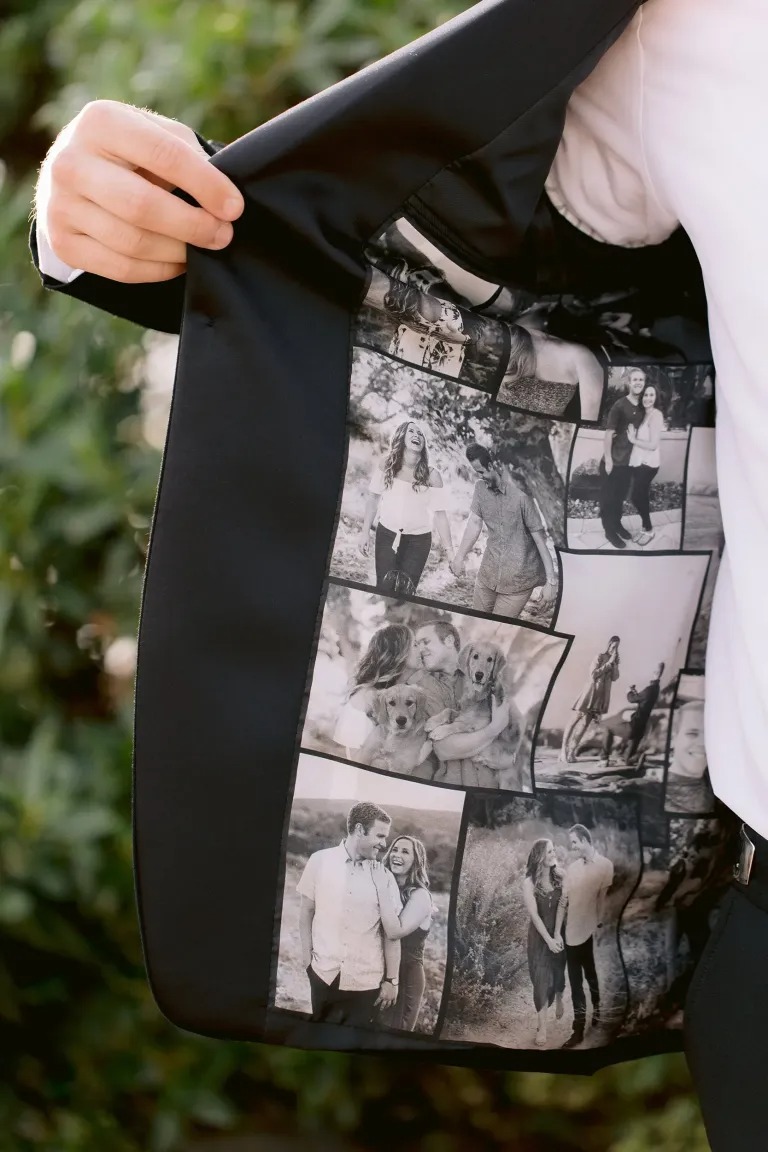 تطريز بطانة بدلة العريس