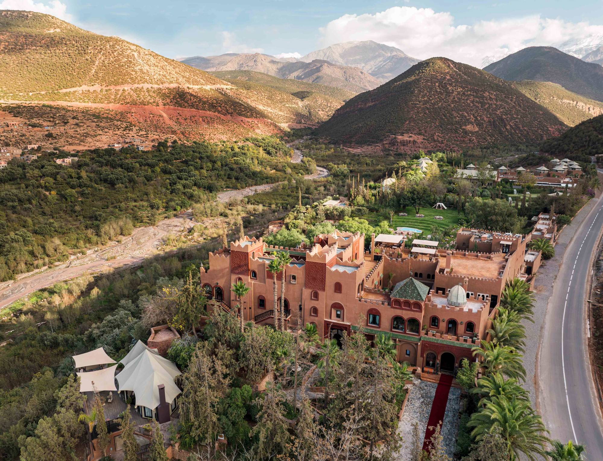 Kasbah Tamadot in the High Atlas Mountains of Morocco