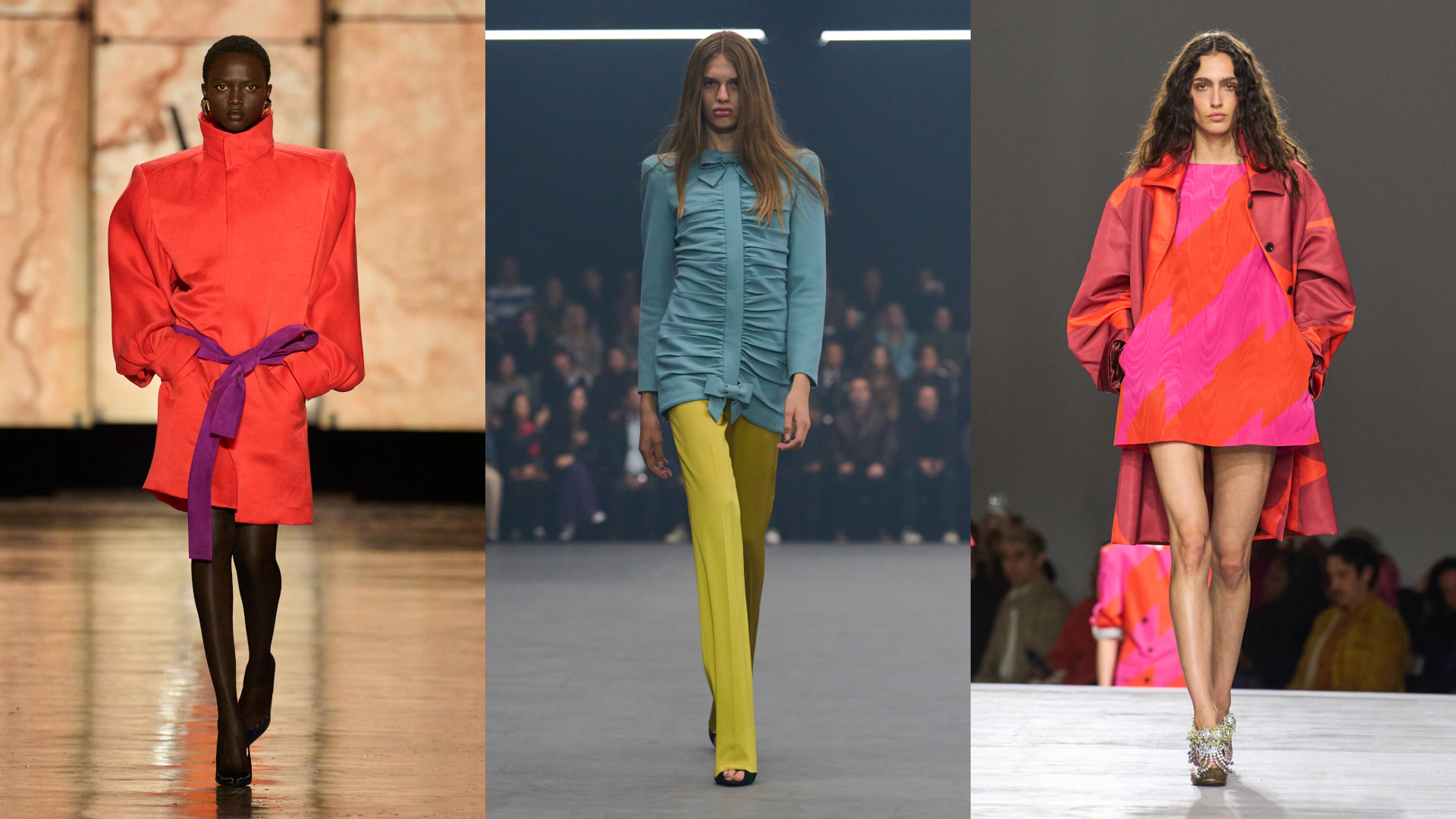 إطلالات من Dries Van Noten، وValentino وSaint Laurent