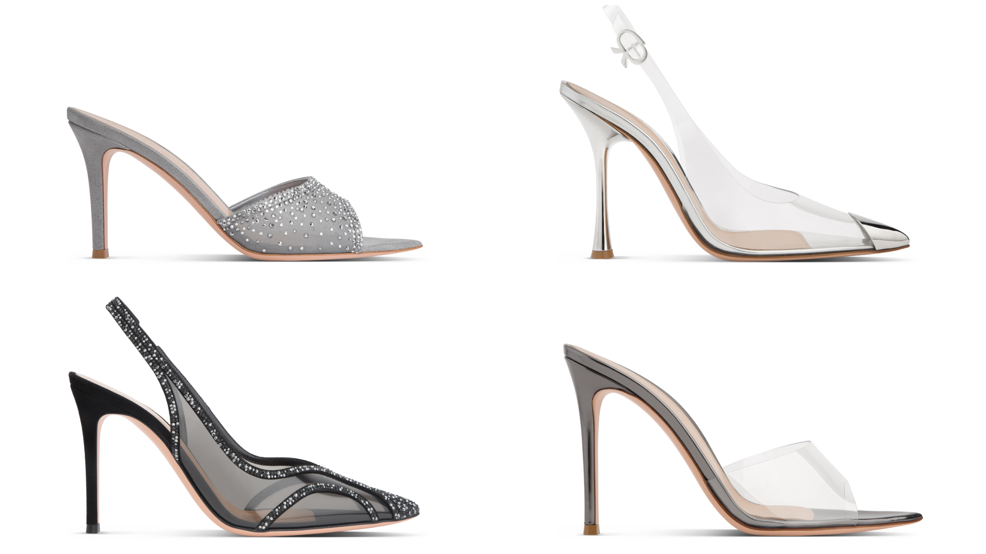 من مجموعة Gianvito Rossi التي تحتفل بظلال اللون الفضي