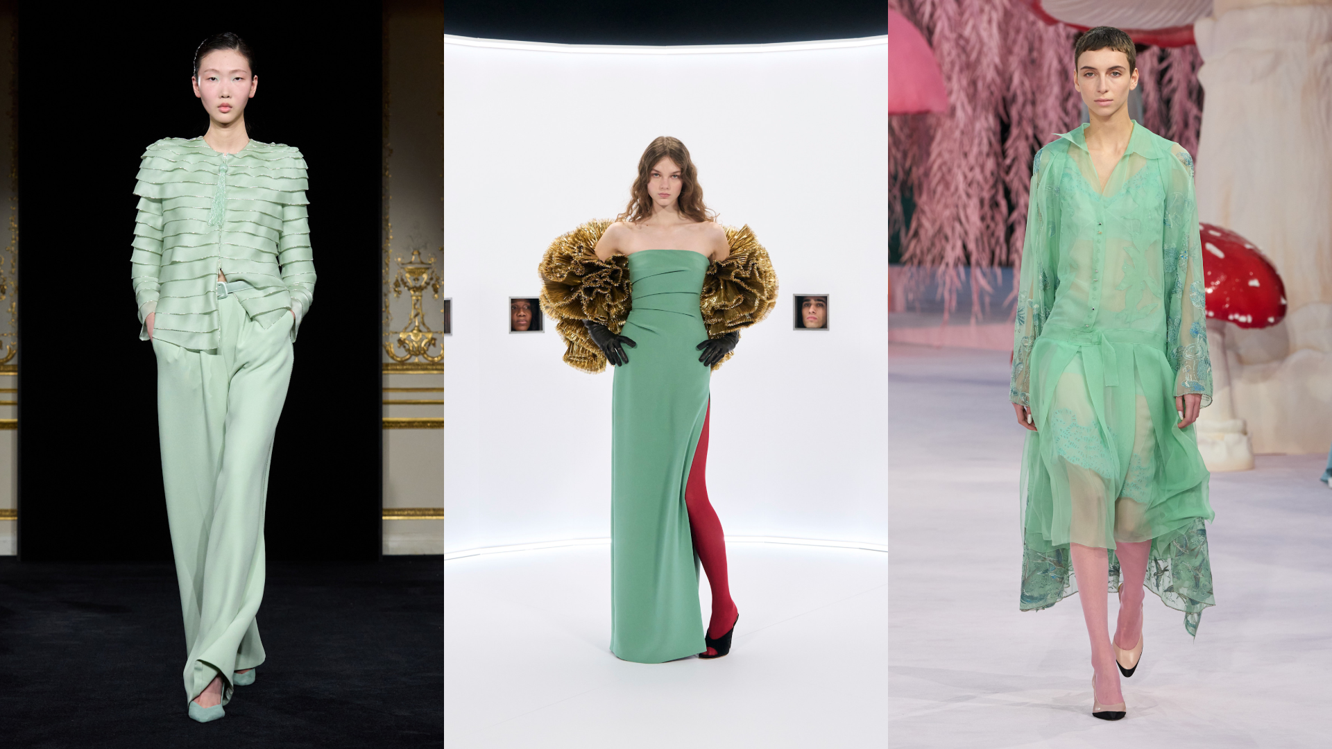 اللون الأخضر المنعش