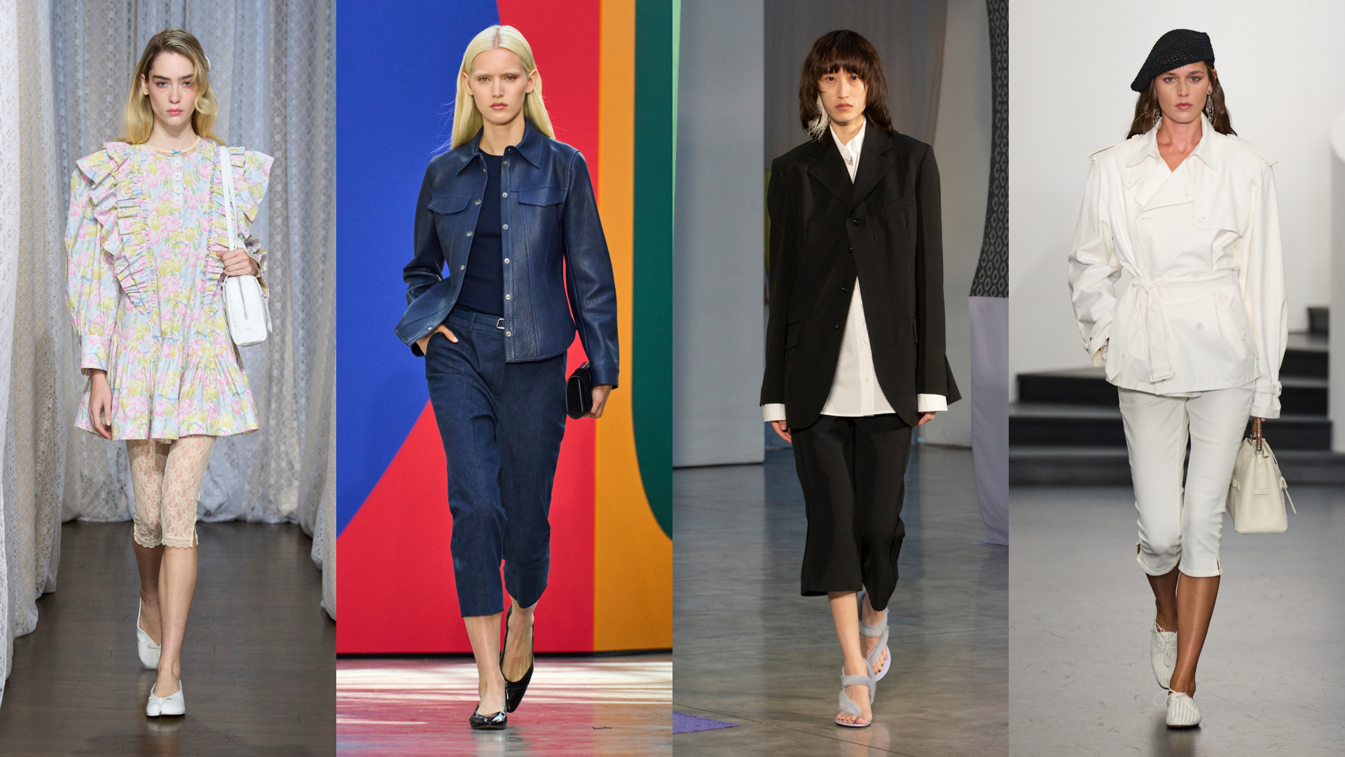 من عروض Ralph Lauren‏، Proenza Schouler‏، Akris، وSandy Liang‏ ‏