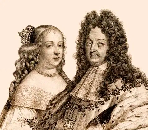 لويس الرابع عشر Louis XIV وماريا تيريزا من إسبانيا