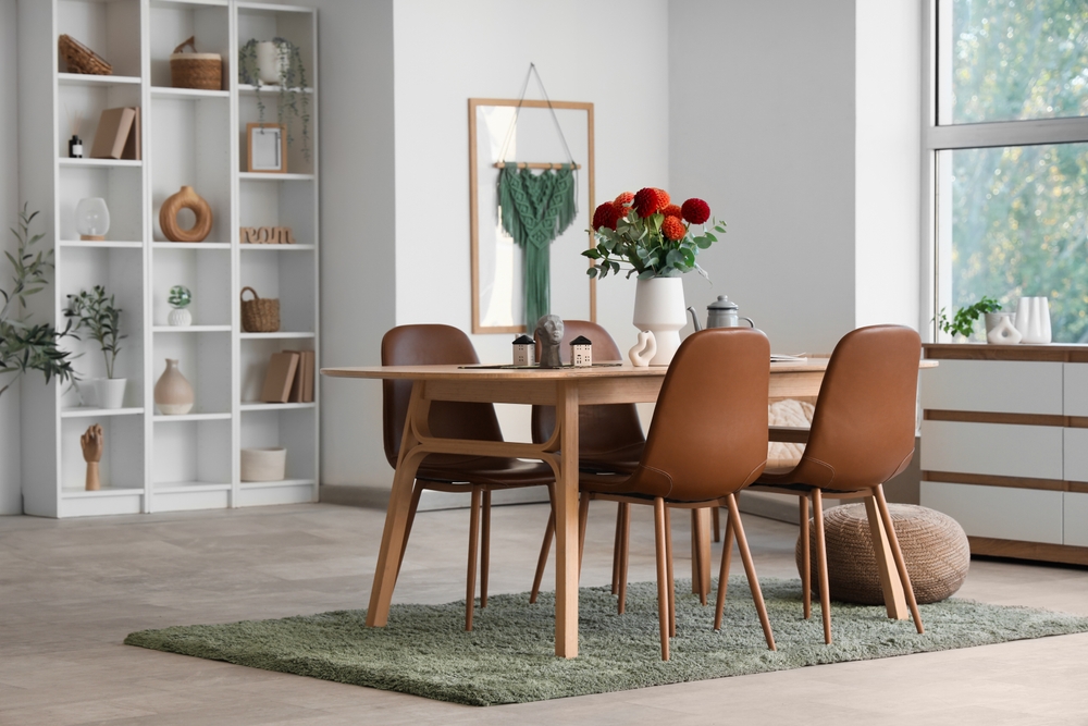 غرفة الطعام: حيث يُحدد اللون طابع الغرفة