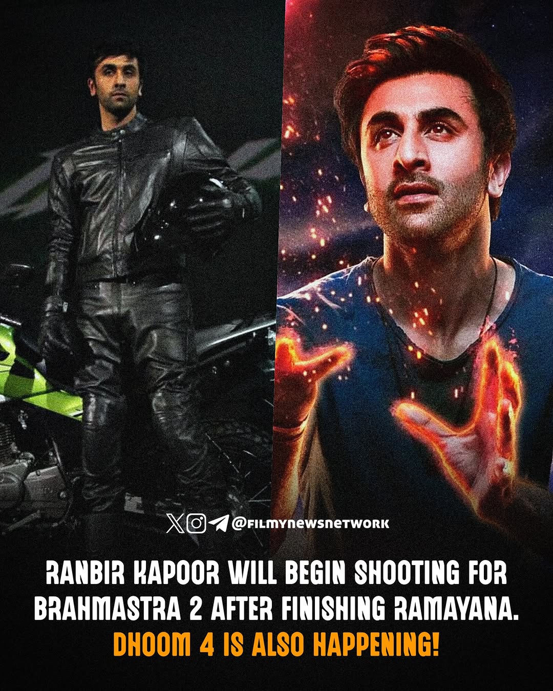 رانبير كابور يفاضل بين "Dhoom 4" و"براهمسترا 2"