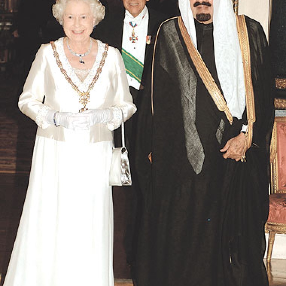 الملك عبدالله والملكة إليزابيت