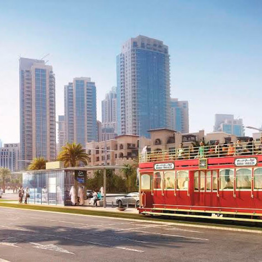 ترولي دبي في قلب المدينة