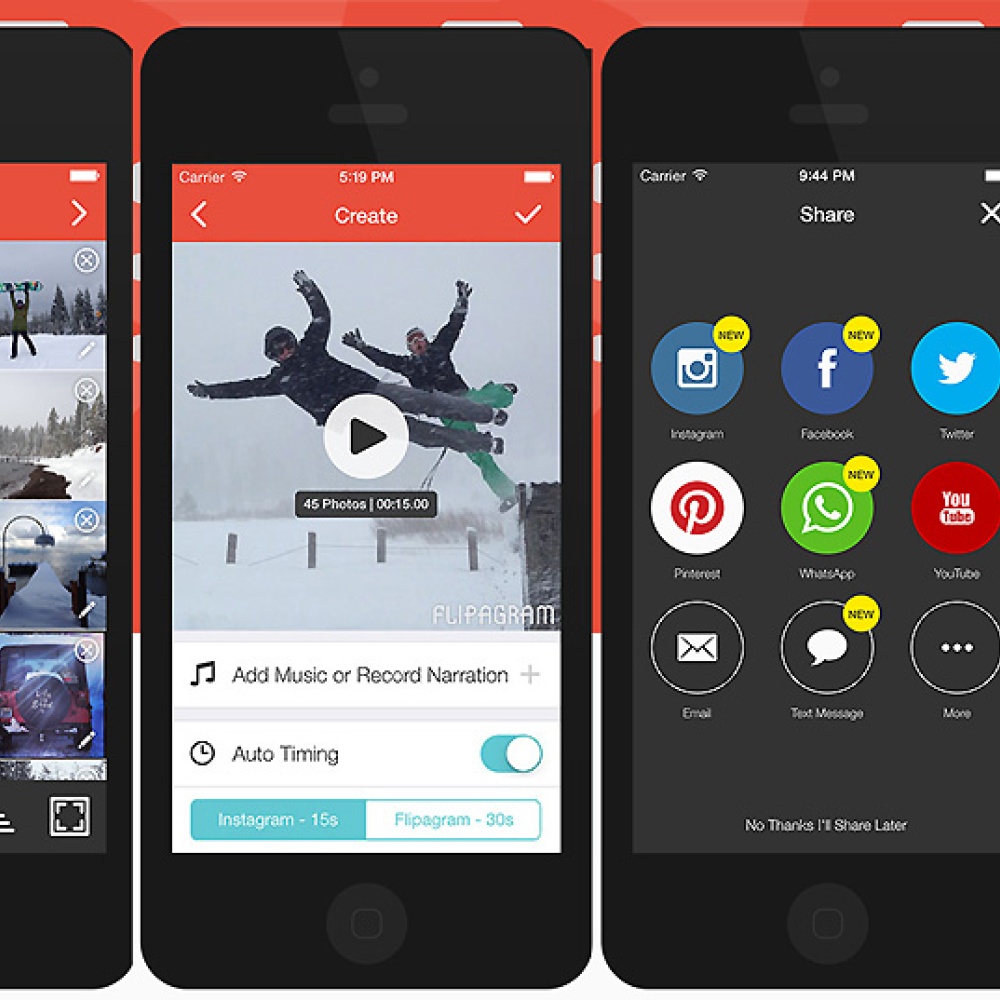 تطبيق "flipagram"... تركيب صور الألبوم وتحويلها لفيديو!