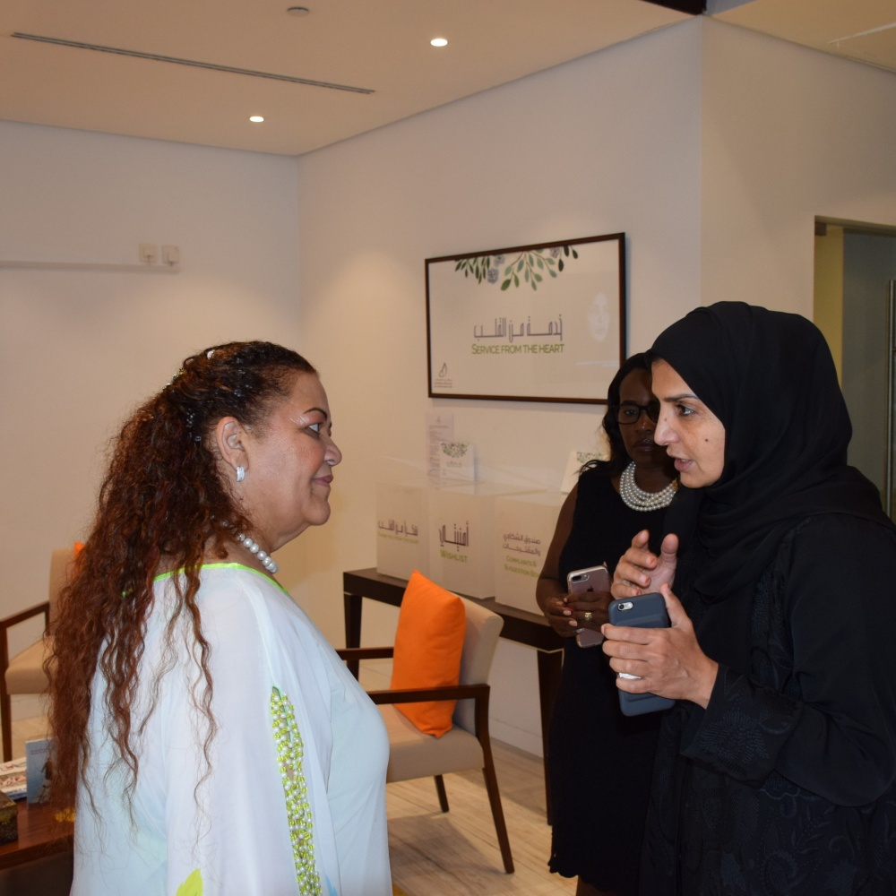 عفراء البسطي تستقبل مارجرت وليامز رئيسة برلمان جمهورية ناميبيا