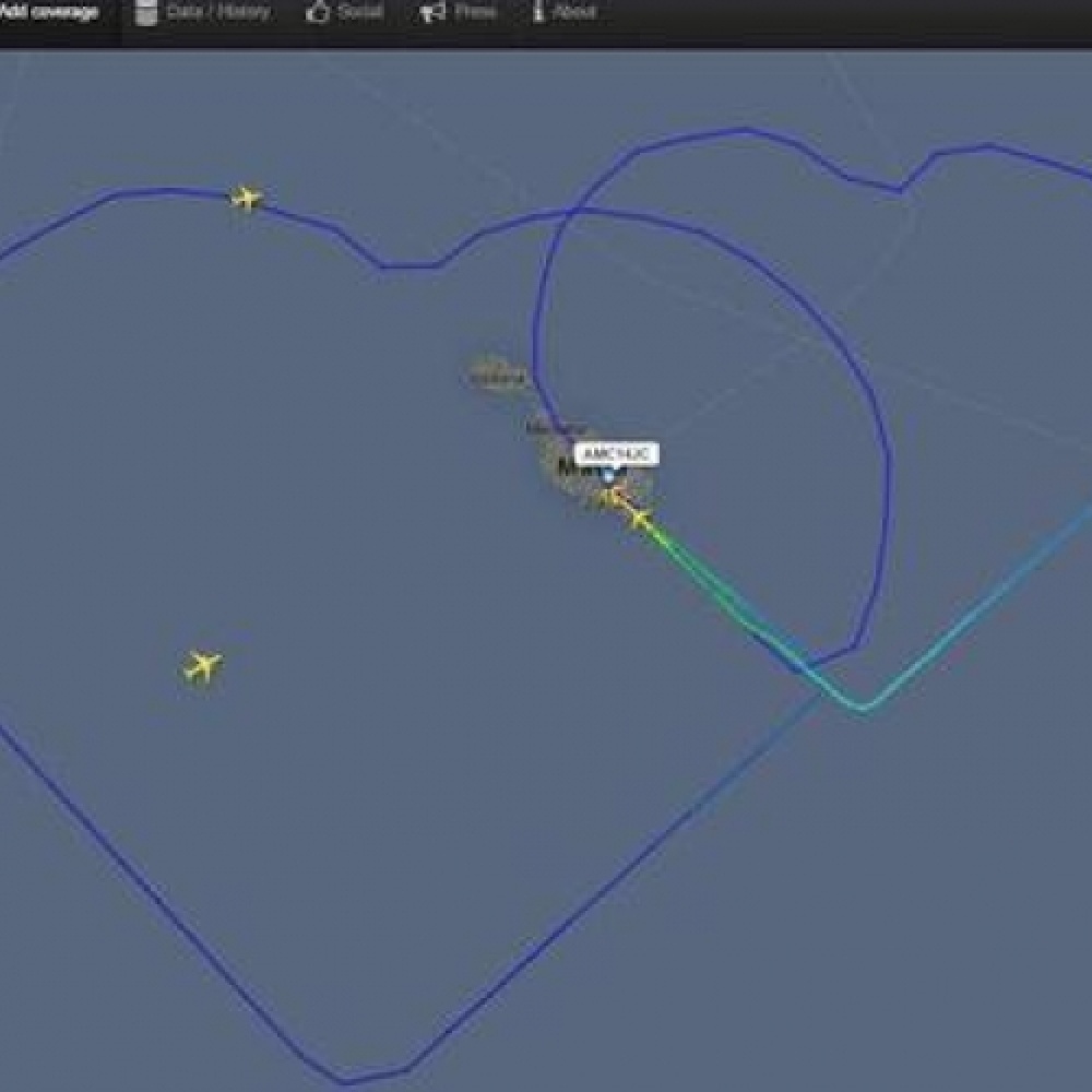 مسار طيران رومانسي إحتفالاً بالزواج 