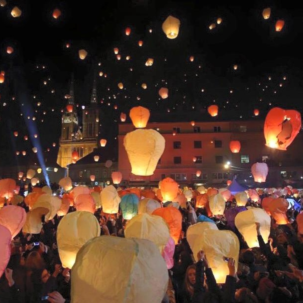 إطلاق الفوانيس المضيئة في كرواتيا