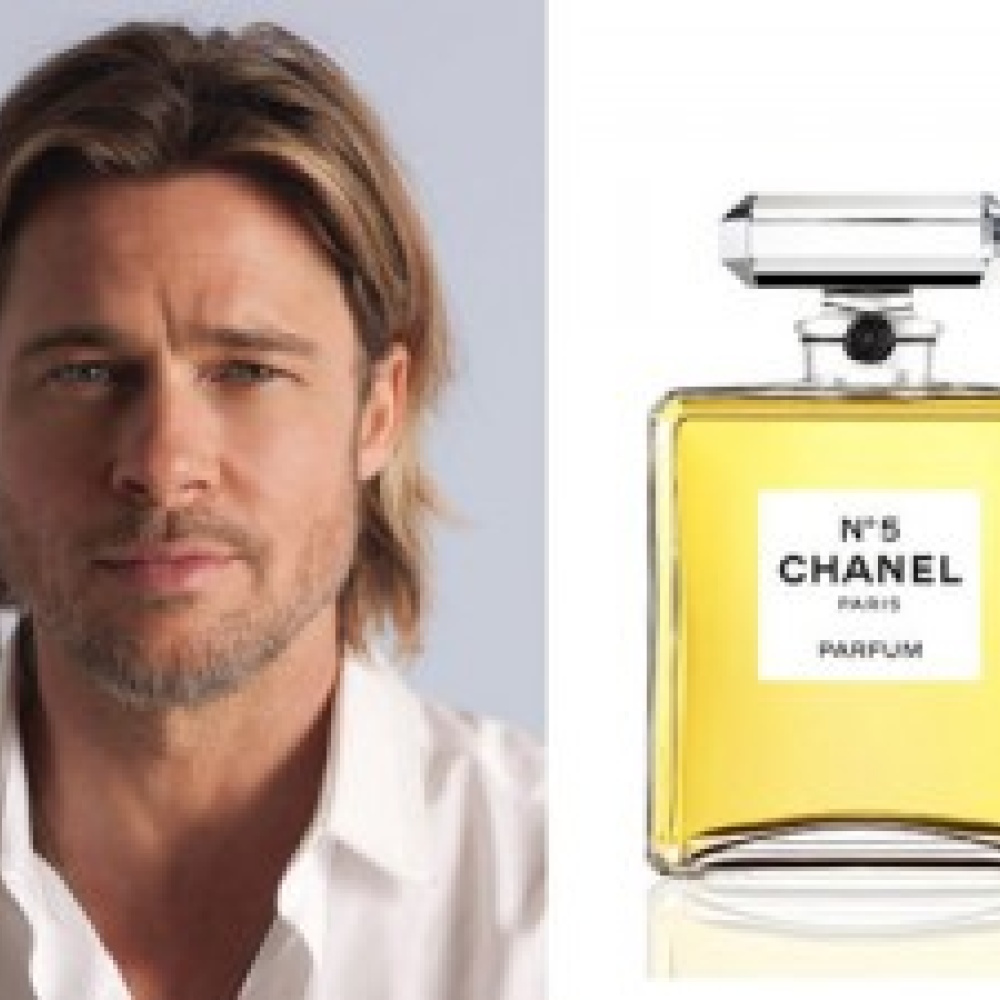 براد بيت وجه عطر شانيل 5  