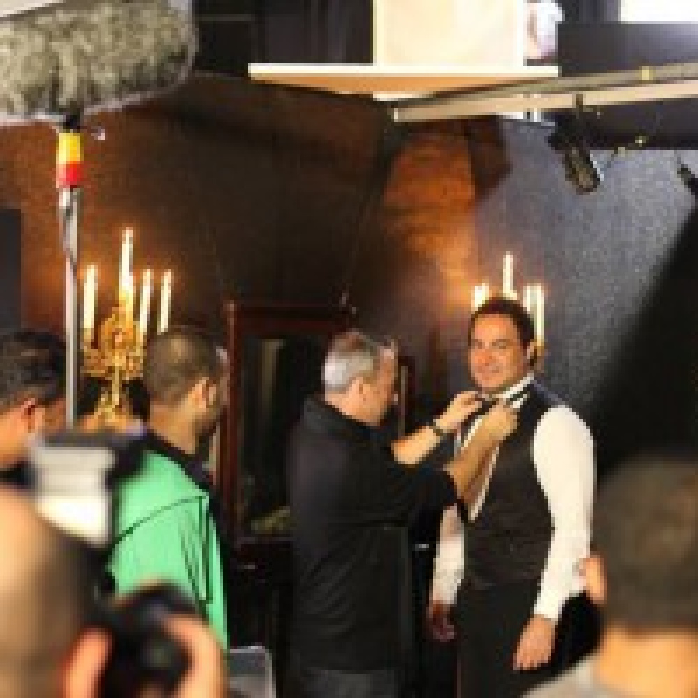 كواليس تصوير إعلان حفل رأس السنه عاصي الحلاني وهيفا وهبي 