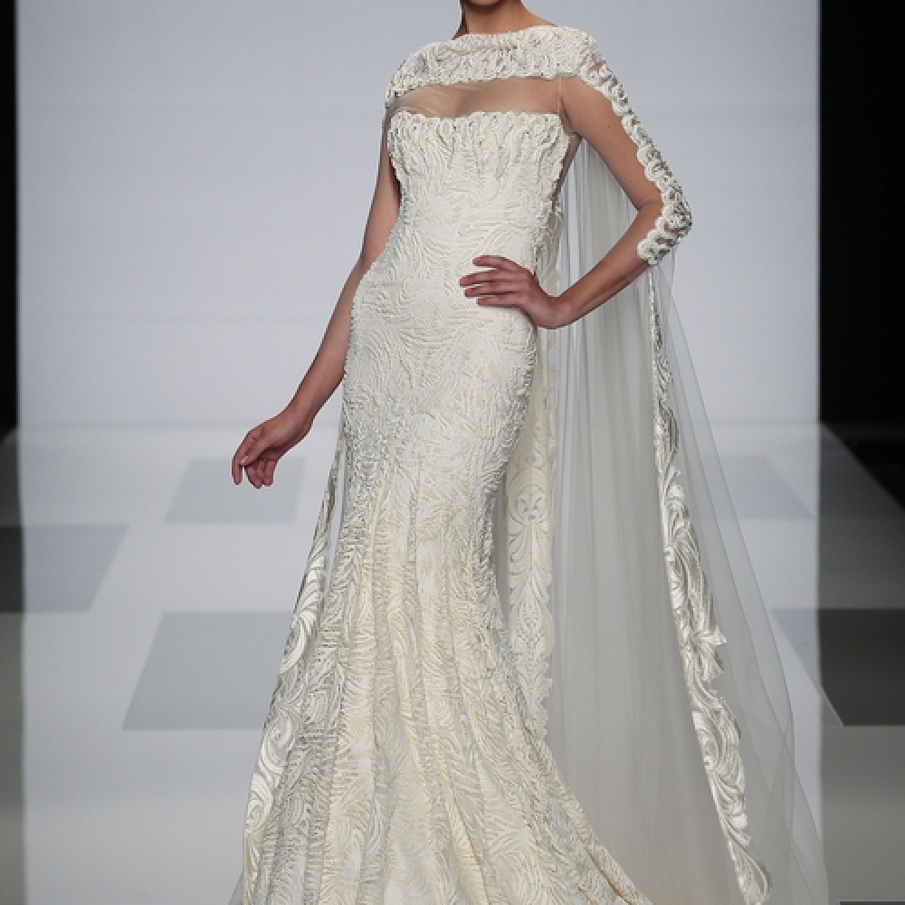 الرقي والانوثة في فستان زفاف طوني ورد