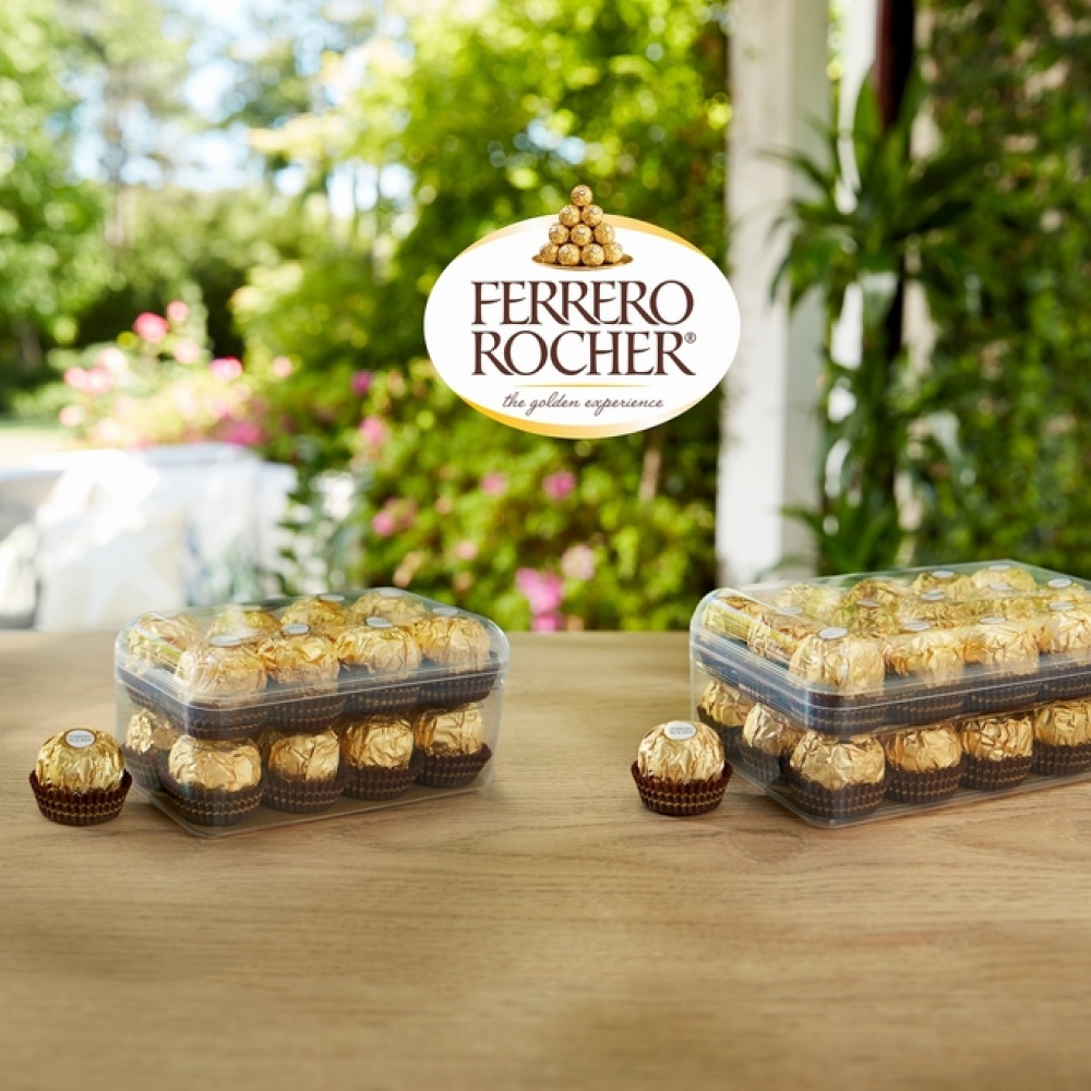 مجموعة Ferrero تقدم علبةً جديدةً قابلة لإعادة التدوير لمجموعة Ferrero Rocher الأيقونية