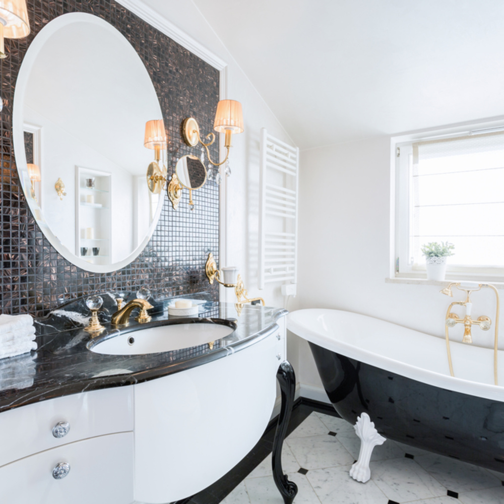 أفكار ديكورات رائعة لتجميل جدران الحمام         