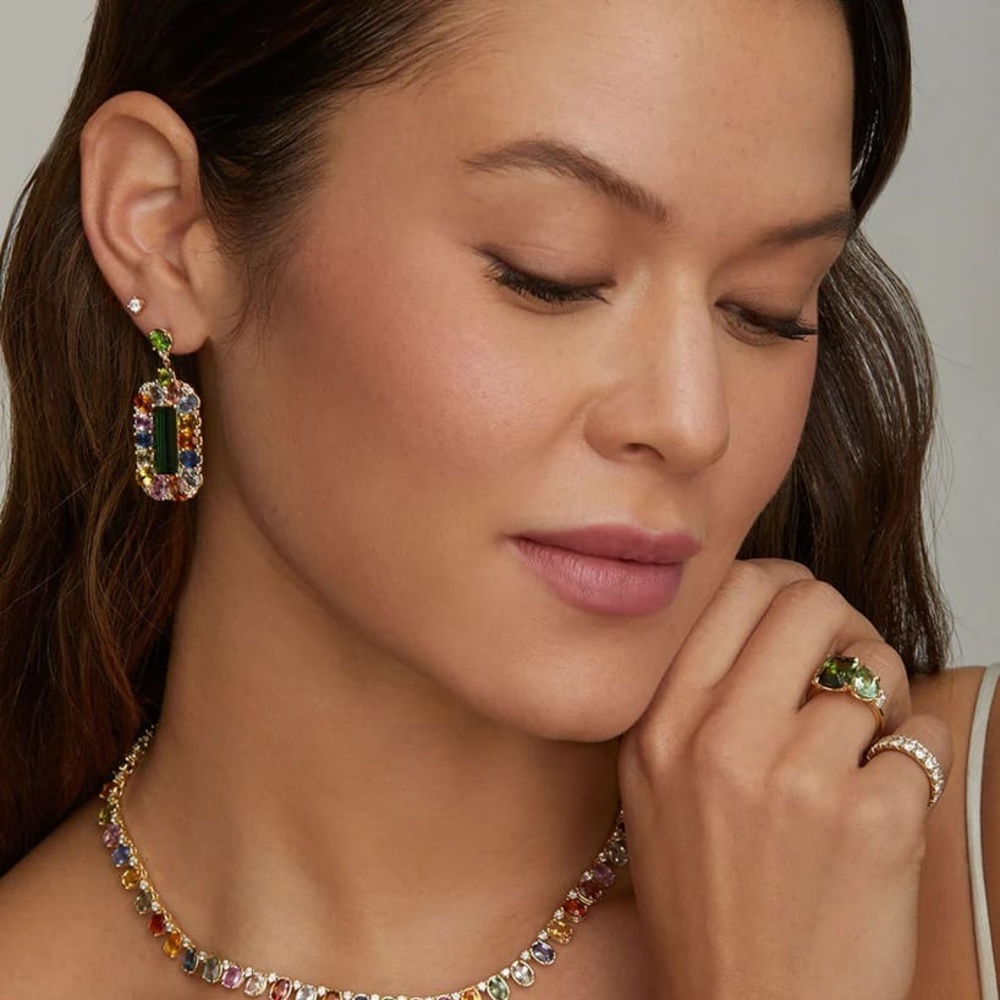 سوار MULTICOLOR SAPPHIRE AND DIAMOND من Jamie Wolf