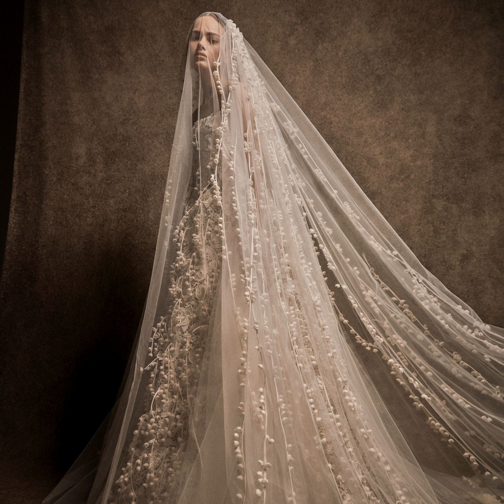 فستان من الدانتيل والأورغنزا لكريكور جابوتيان