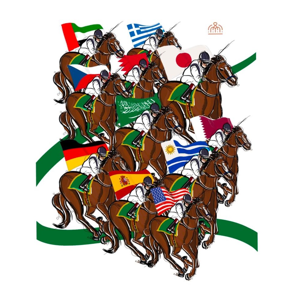 "نورة سحمان" تجسد برسوماتها تشكيلة حلويات "بنات الريح" لزوار كأس السعودية