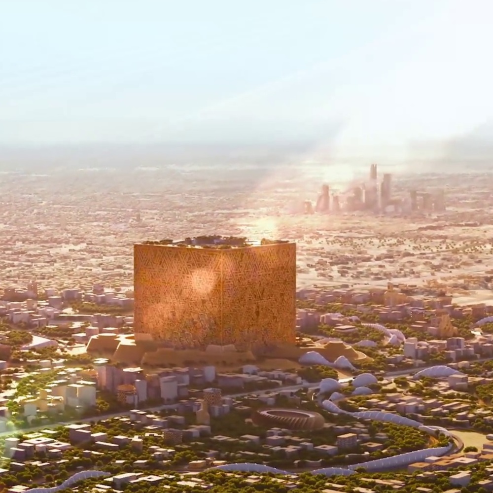 يقع المشروع على تقاطع طريقي الملك سلمان والملك خالد شمال غرب مدينة الرياض