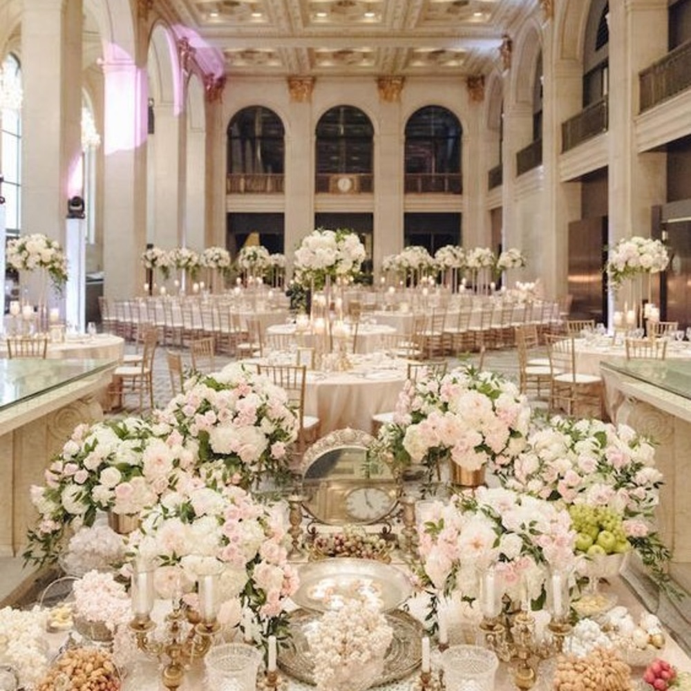 اختيار أماكن فخمة وغير عادية لإقامة حفلات الزفاف