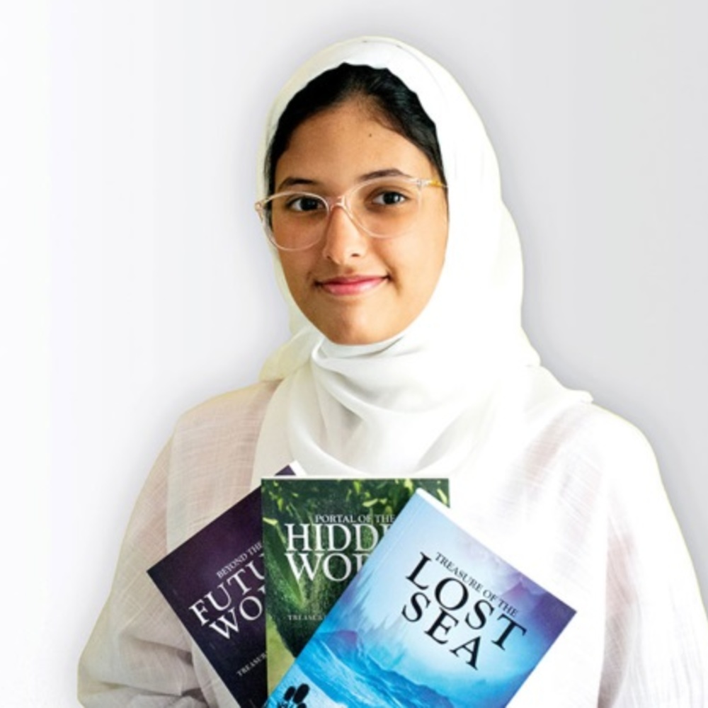 ريتاج الحازمي أصغر كاتبة في العالم تحصل على لقب جديد في موسوعة غينيس العالمية - الصورة من موقع aramcolife