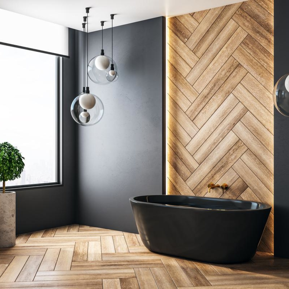 10 أفكار رائعة لتنفيذ ديكور الحمام بالألواح الخشبية.. تصميمات دافئة وريفية