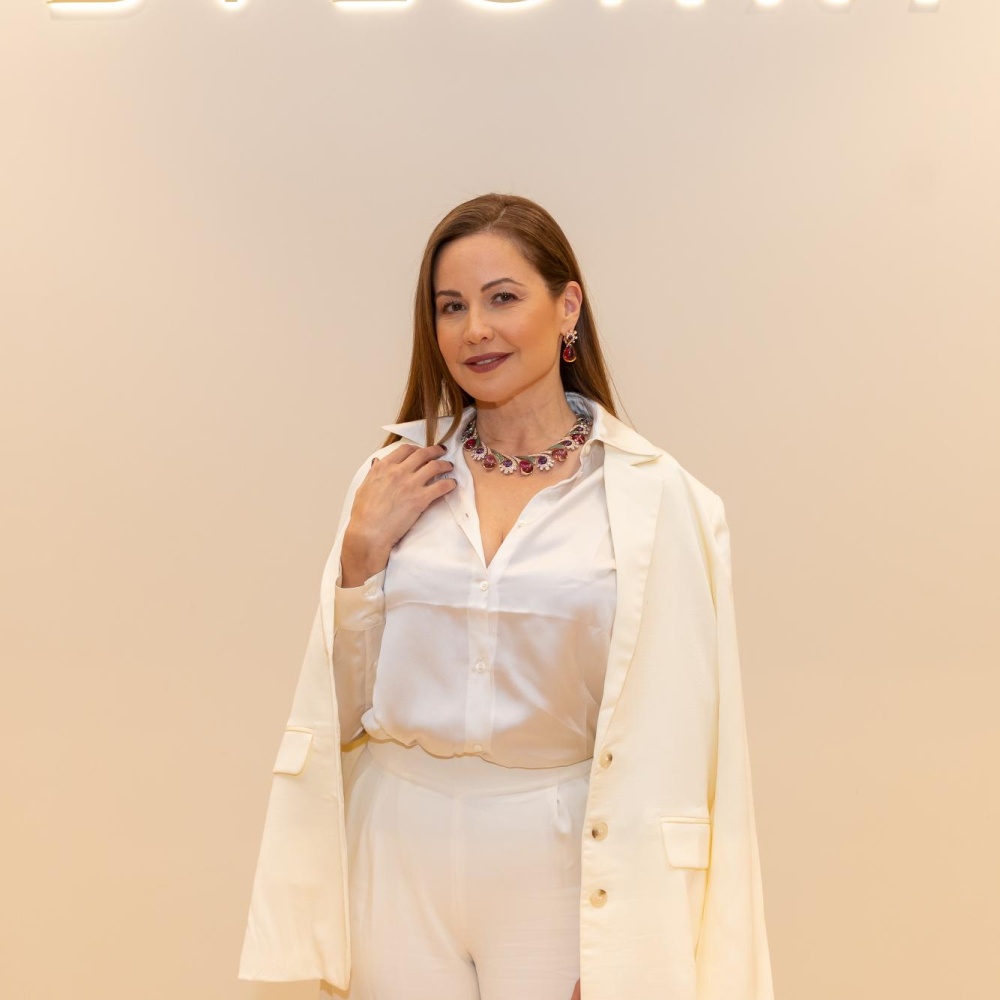 جولة على أفخم مجوهرات ريا أبي راشد من Bulgari بعد حضورها معرض الدوحة للمجوهرات والساعات لعام 2024