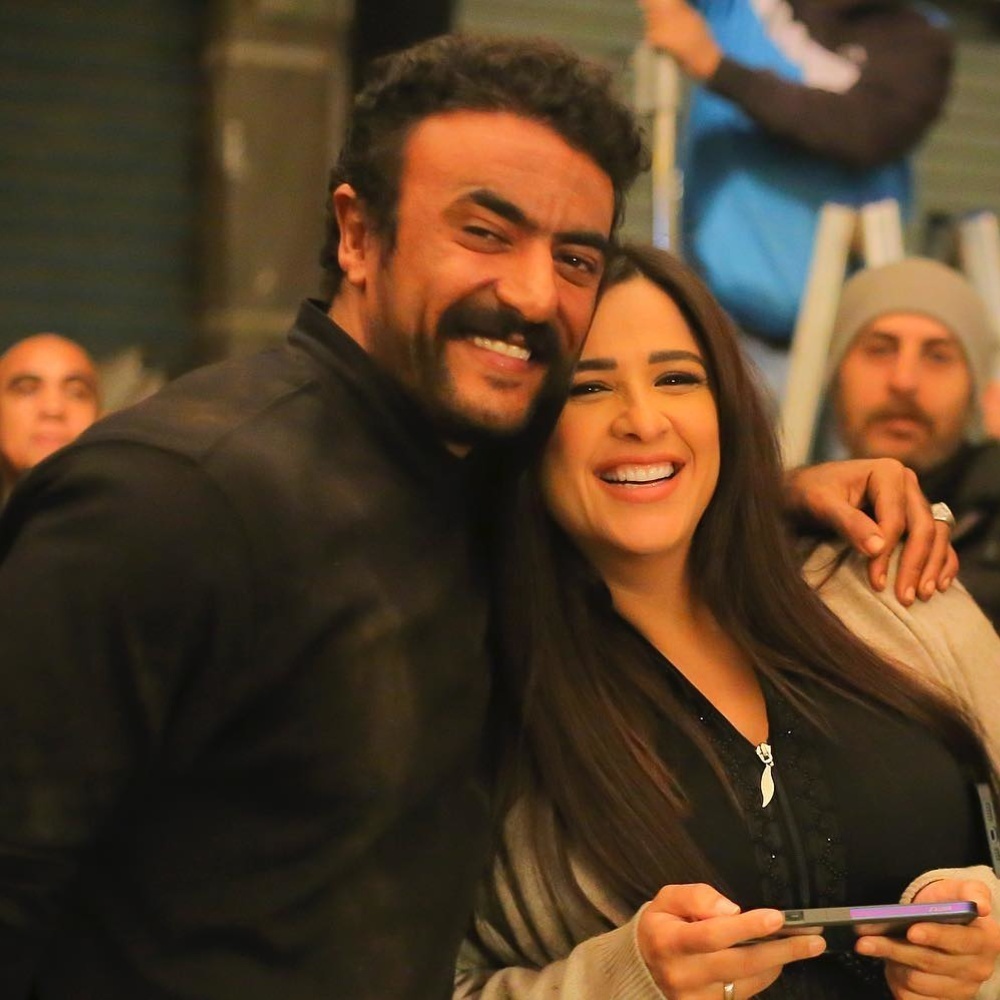 ياسمين عبد العزيز وأحمد العوضي