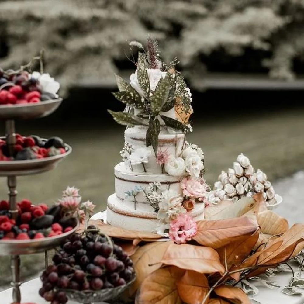 كعكة زفاف مستدامة - الصورة من Pinterest