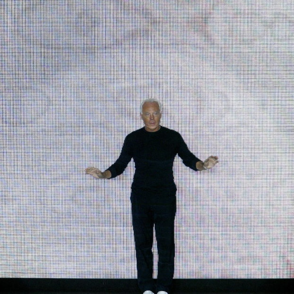 المصمم الإيطالي العالمي Giorgio Armani