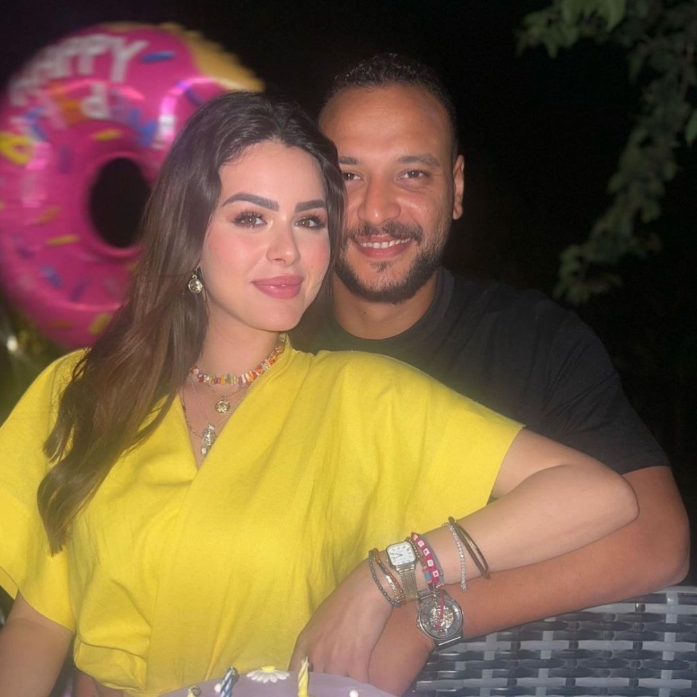 احتفال أحمد خالد صالح وهنادي مهنا بذكرى زواجهما