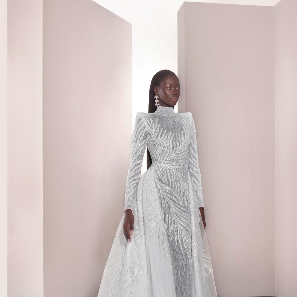 فستان زفاف ملكي من تصميم طوني ورد