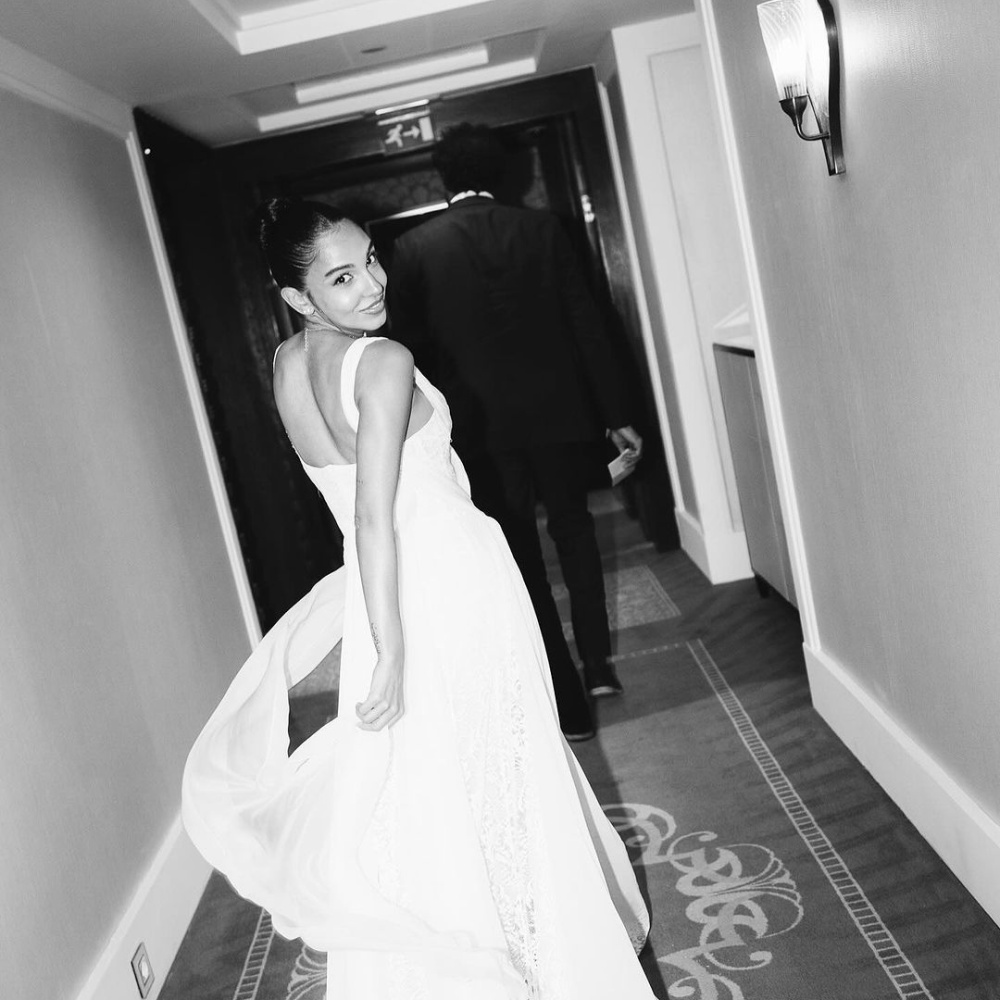 العروس سلمى ابو ضيف بفستان من زهير مرارد