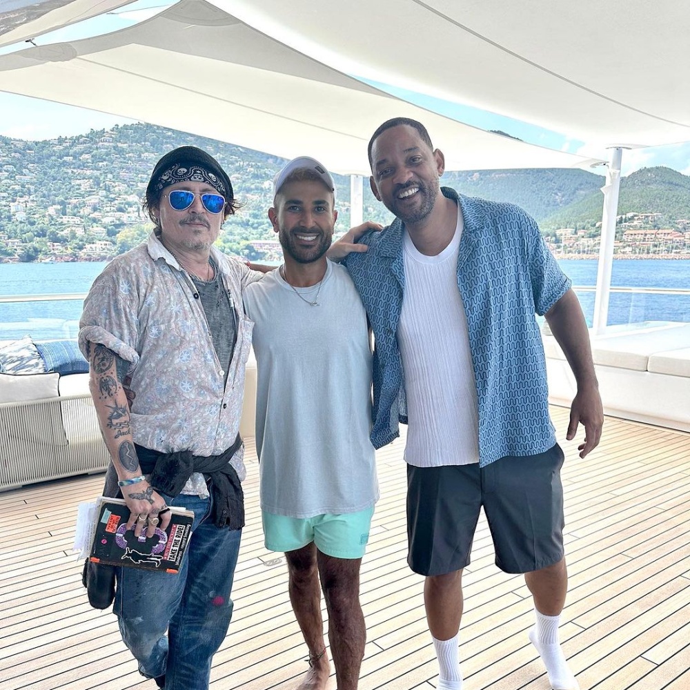 أحمد سعد وويل سميث وجوني ديب