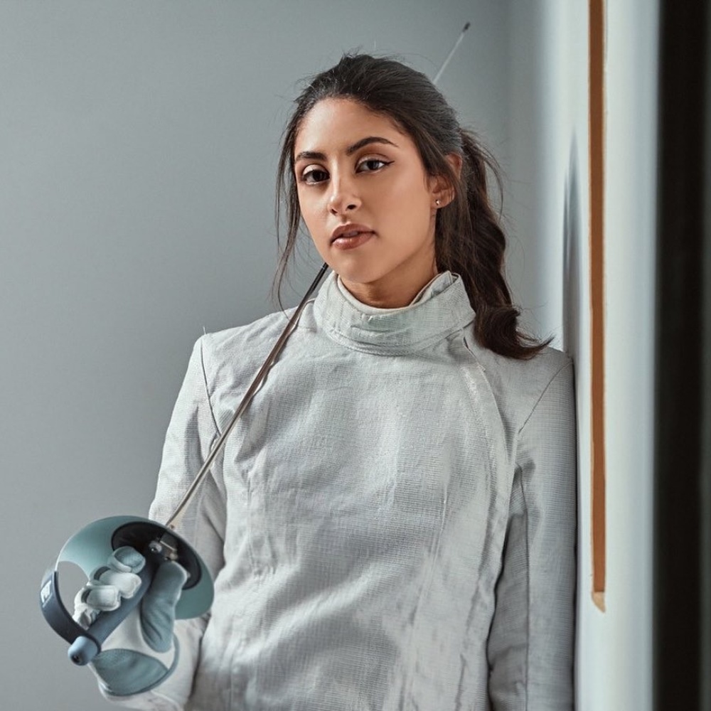 المصرية ندى حافظ لاعبة سلاح السابر