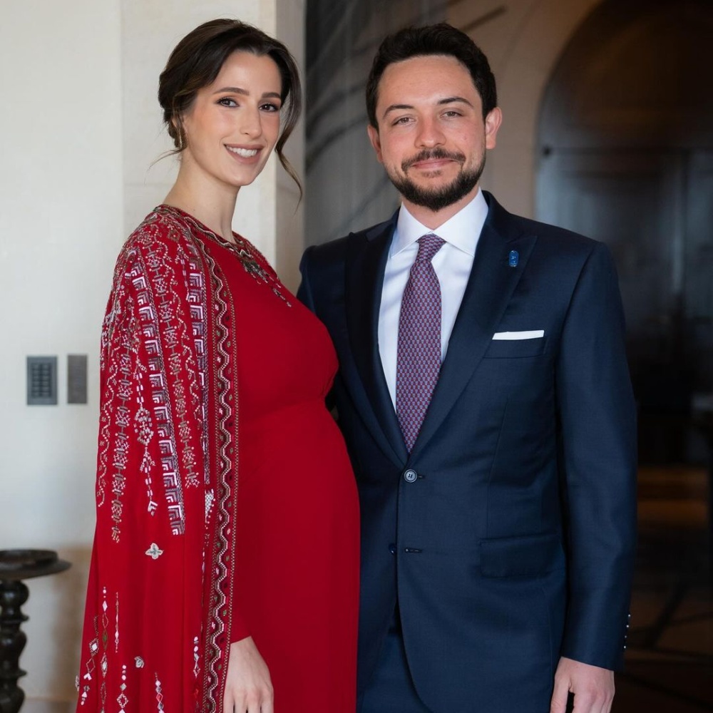 ولي العهد الأمير الحسين وزوجته الأميرة رجوة خلال فترة الحمل