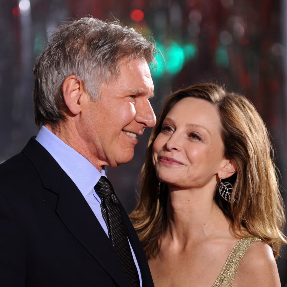 Calista Flockhart and Harrison Ford