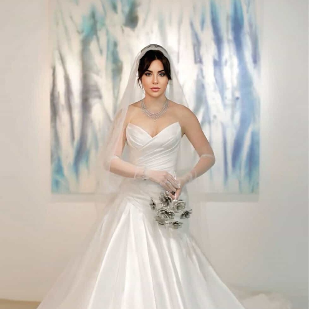 سارة ابي كنعان في يوم زفافها