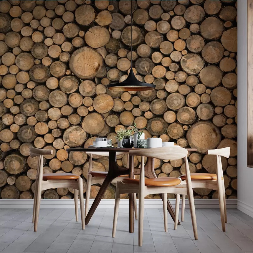 ورق جدران يحاكي الخشب