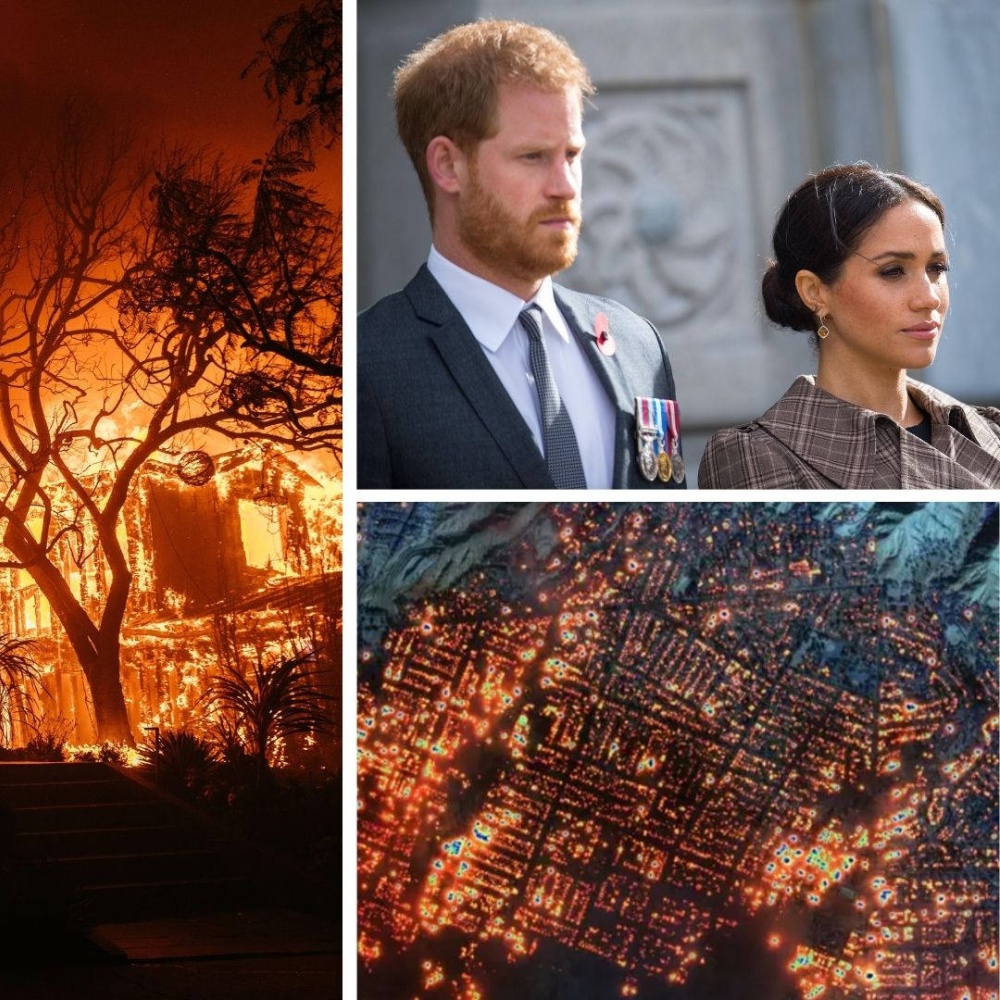 هاري وميغان يفتحان قصرهما أمام المتضررين من حرائق لوس أنجلوس