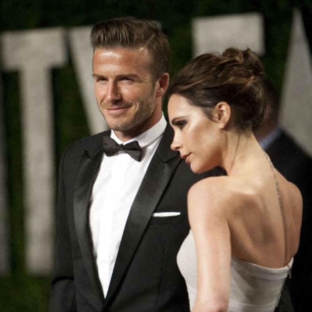 David Beckham برفقة زوجته المصممة Victoria Beckham