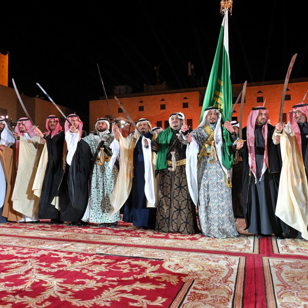 "غينيس" توثق أكبر عرضة سعودية احتفاء بذكرى يوم التأسيس