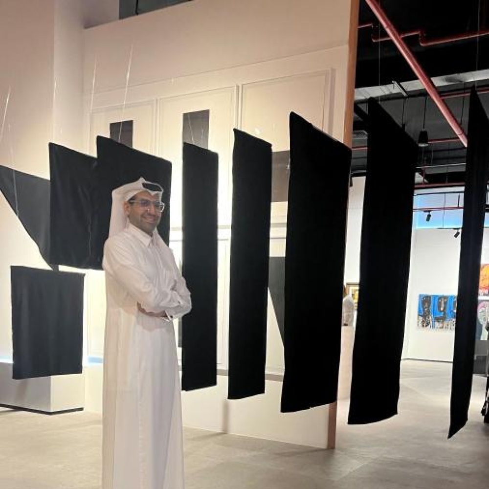 الفنان عبدالله الخريف في معرض قصص تتكون